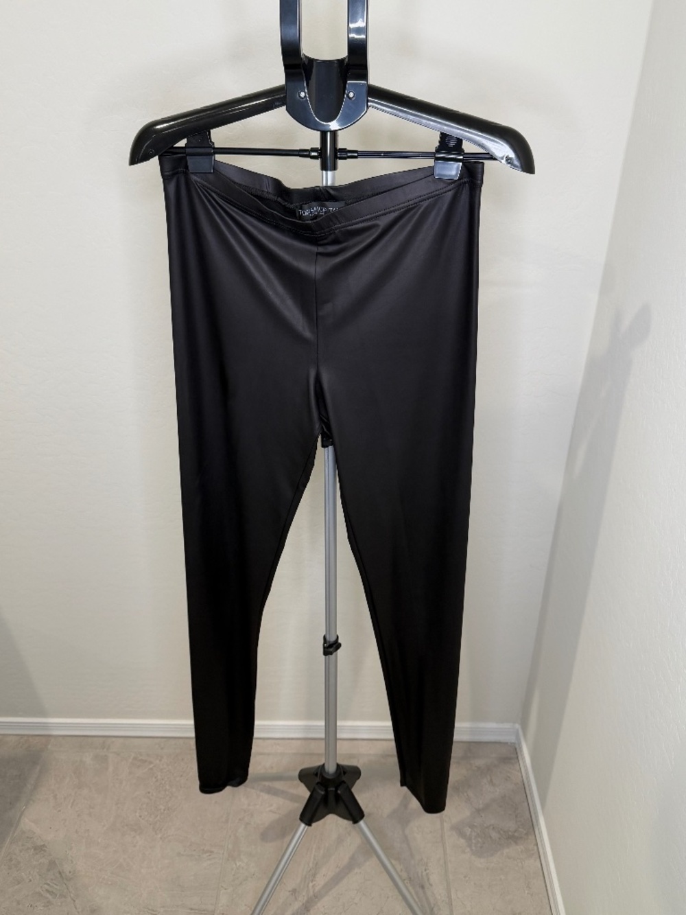 Topshop Faux Leather Leggings - Tall